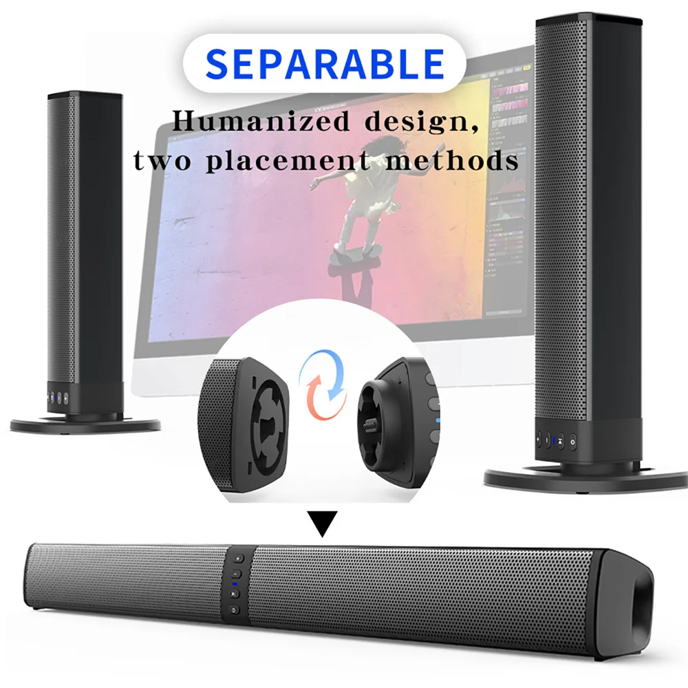 Home Cinema Wireless Speakers - Wireless Bluetooth TV Sound Bar 2