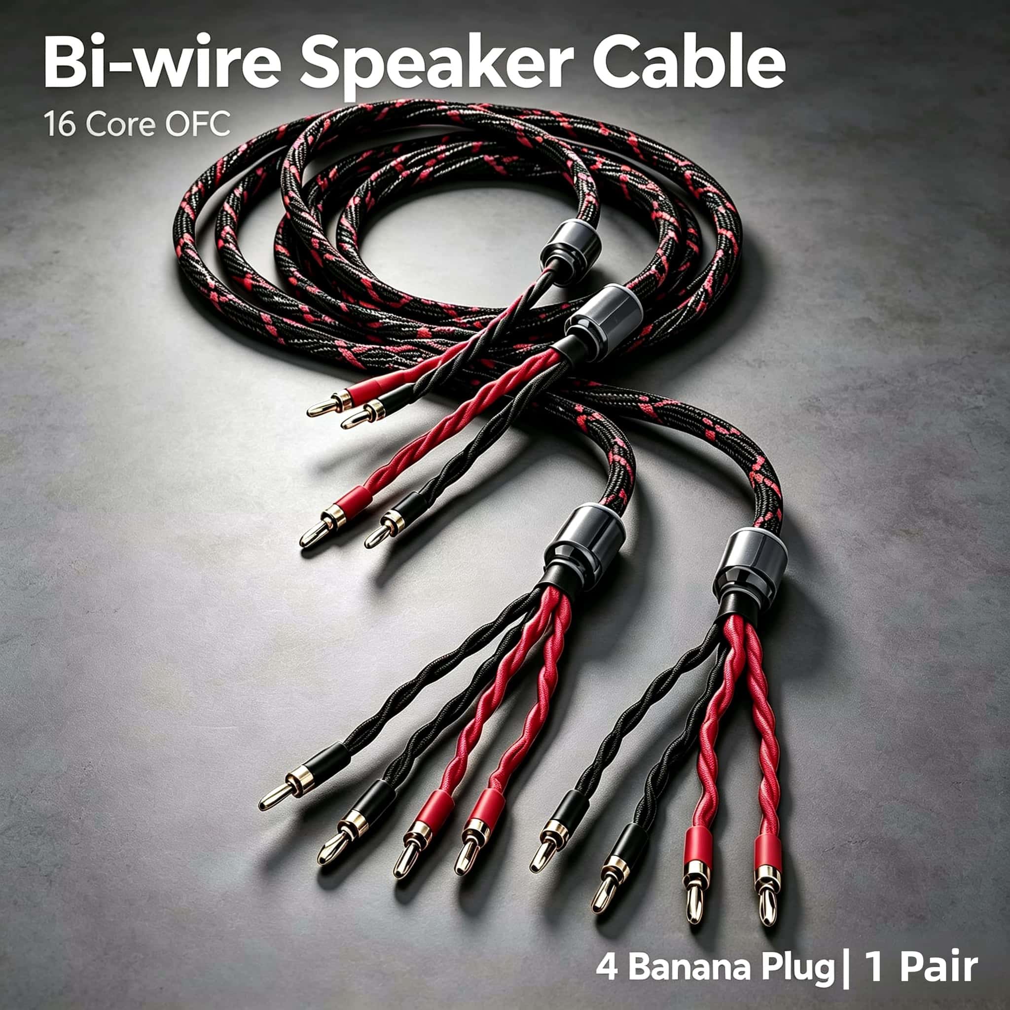 Home Cinema Amplifier - 16 Core OFC Bi-Wire Speaker Cable