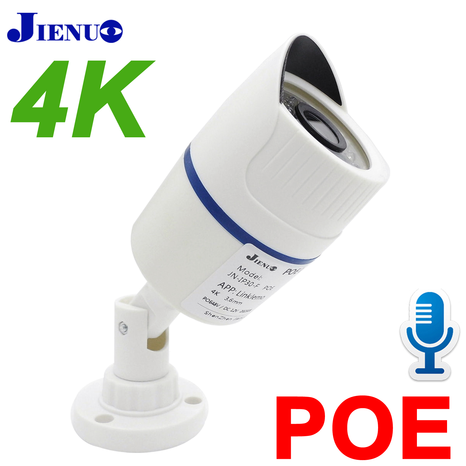 Home Cinema Sony - JIENUO 4K Poe Camera IP Outdoor