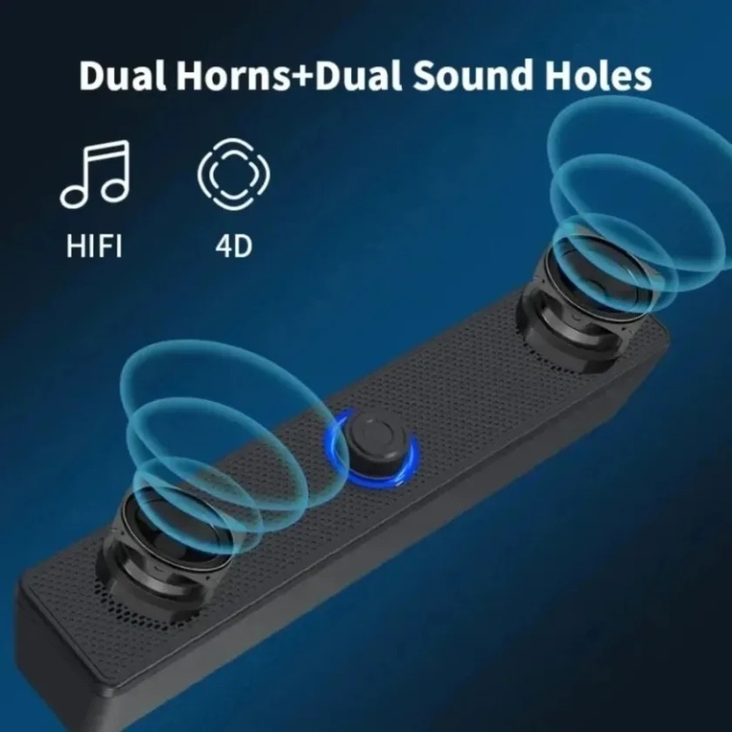 Home Cinema Pc - Wireless Bluetooth and PC Soundbar Wired