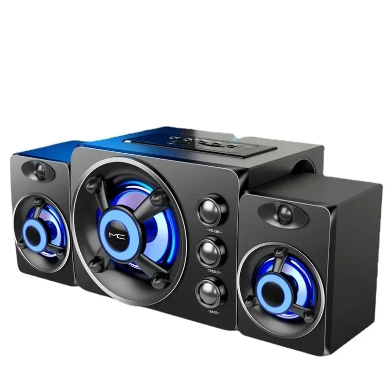 Home Cinema Wireless Speakers - HIFI 3D Stereo Speakers Colorful LED