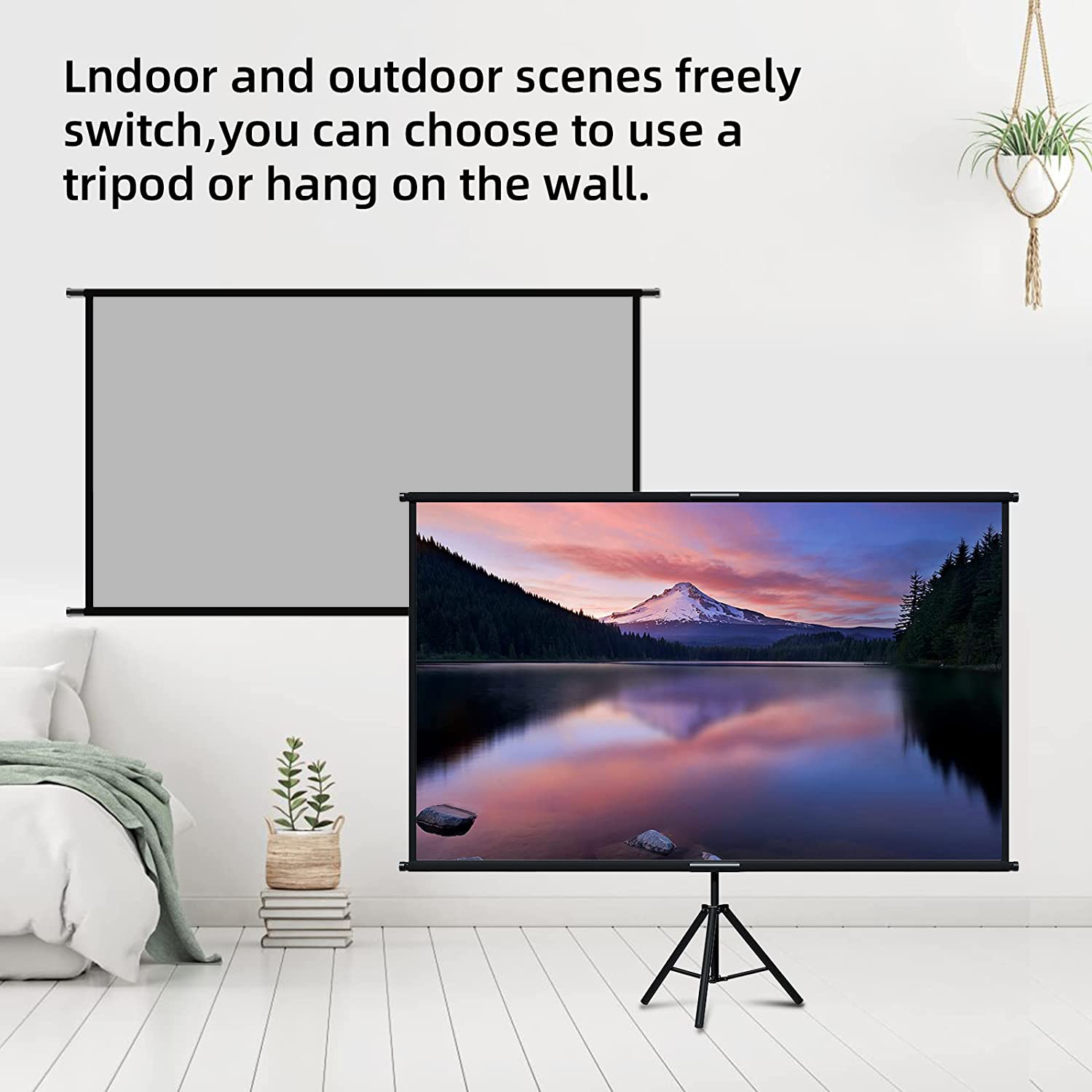 VEIDADZ Projector Screen With  - Projector Screen 100 Inch ulasan dan harga