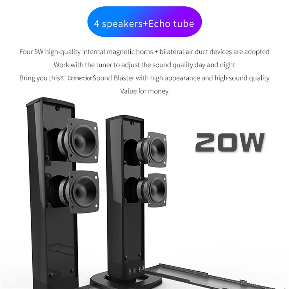 Wireless Bluetooth TV Sound Ba - Home Cinema Wireless Speakers ulasan dan harga