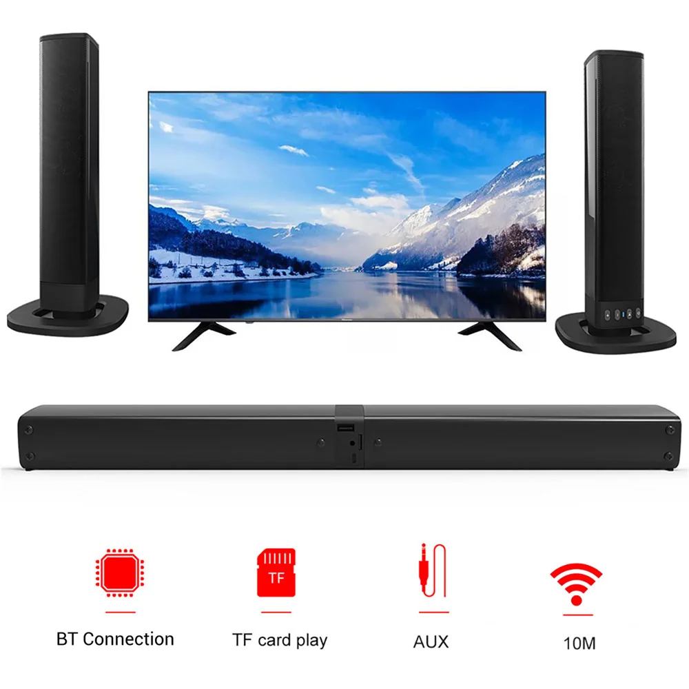 Wireless Bluetooth TV Sound Ba - Home Cinema Wireless Speakers ulasan dan harga