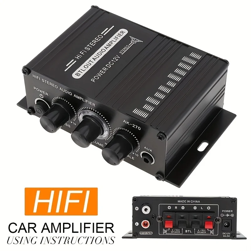 AK-270 HIFI Amplifier Channel  - Home Cinema Amplifier ulasan dan harga