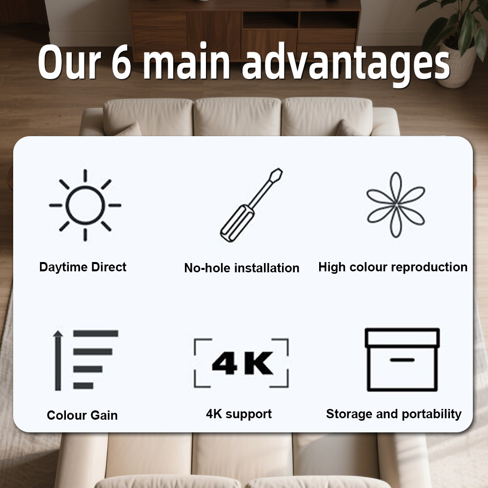 Universal Projector Screen 80/ - Projector Screen 100 Inch ulasan dan harga