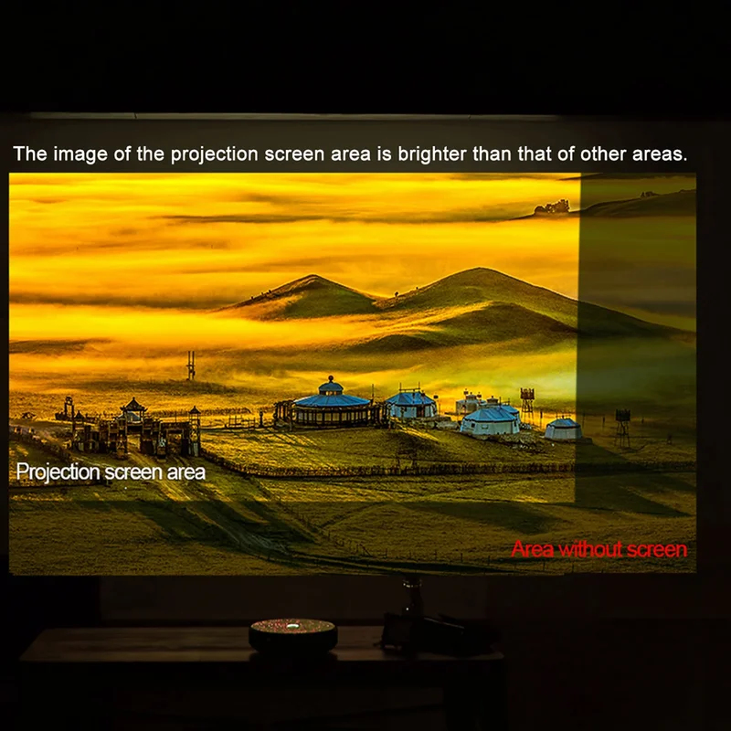 Anti-Light Portable Projector  - Projector Screen 100 Inch ulasan dan harga