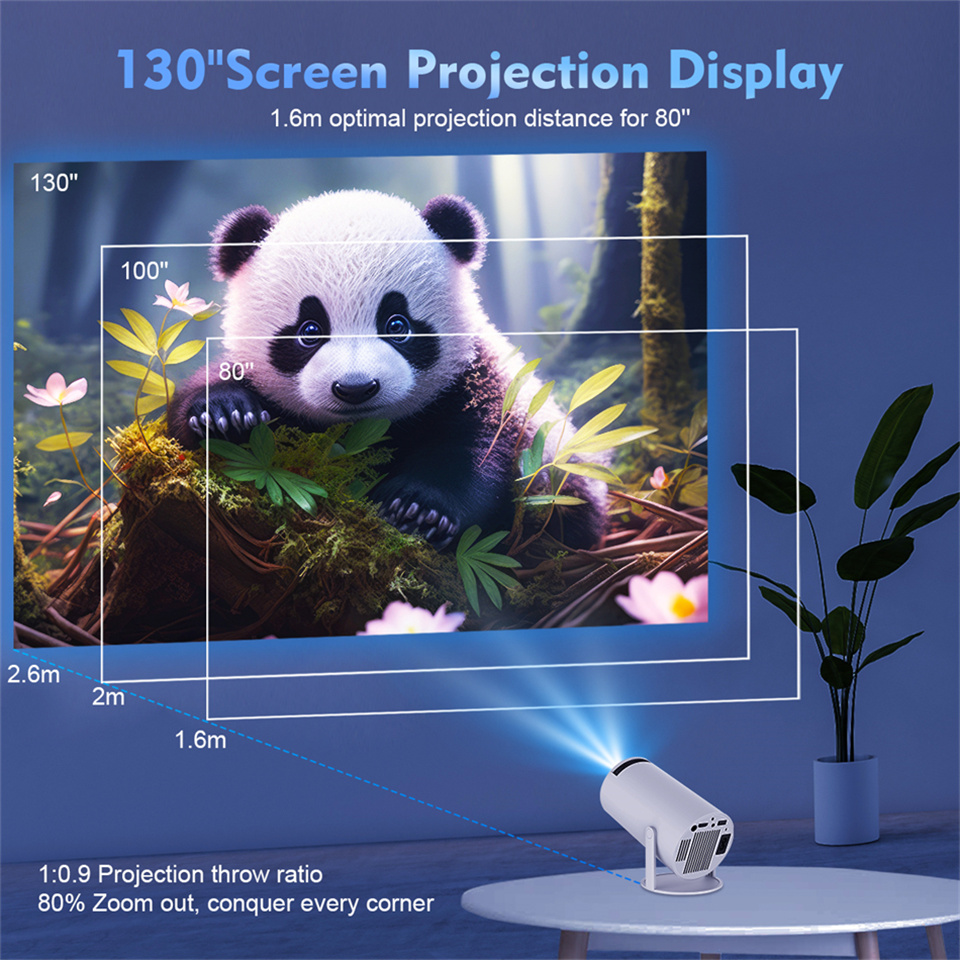 2026 New HY300 Projector 4K An - Home Cinema Pc ulasan dan harga