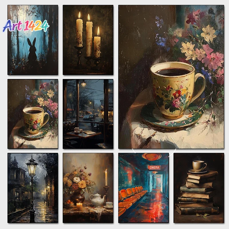 1pc frameless Moody Vintage Ni - Home Cinema Usa ulasan dan harga