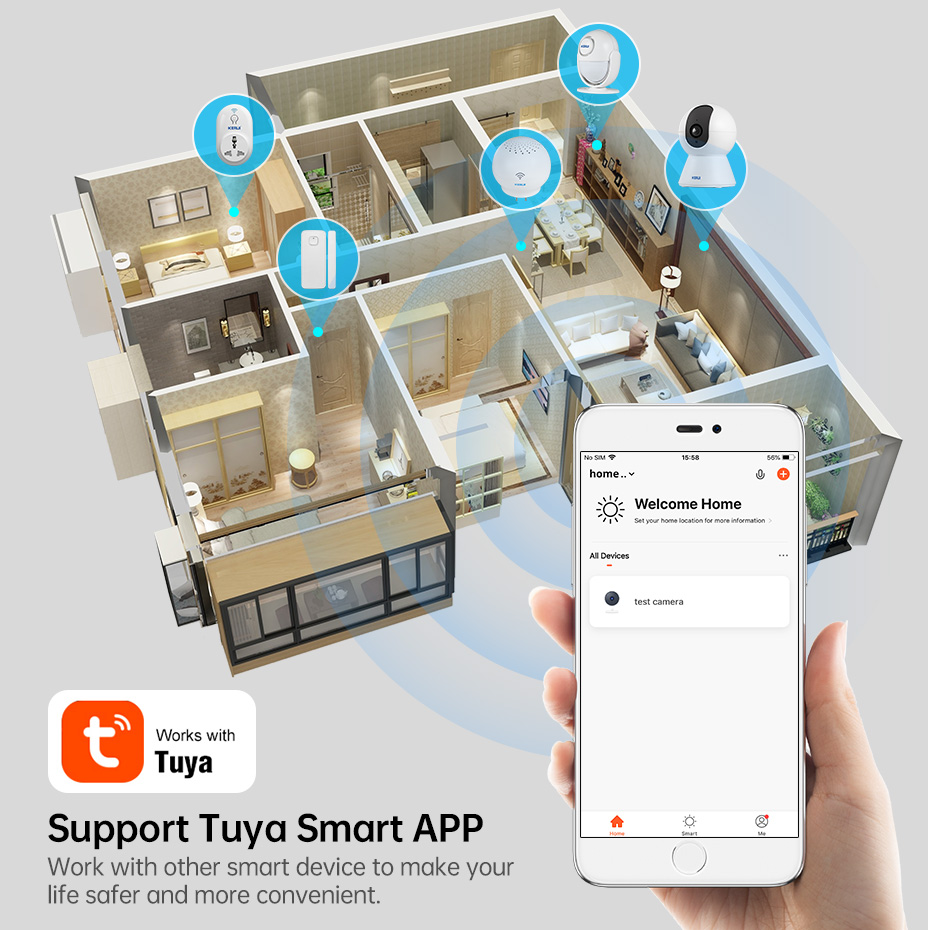 KERUI Mini Indoor Wireless 5MP - Home Cinema Sony ulasan dan harga