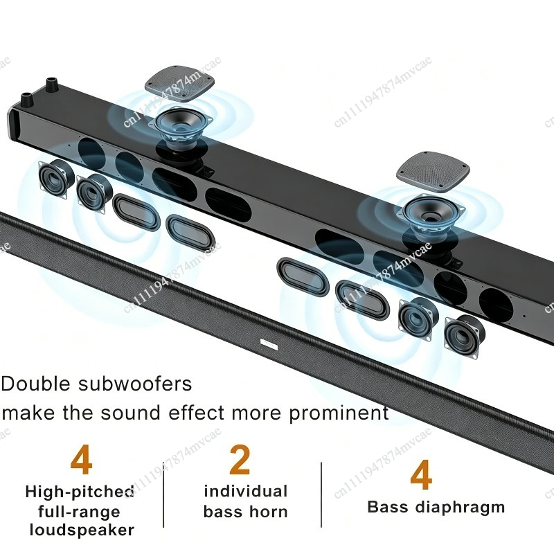 9D Stereo Sound Bar For TV 99c - Home Cinema Wireless Speakers ulasan dan harga