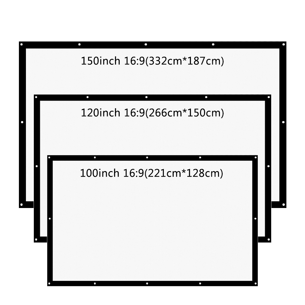 ThundeaL 16:9 100 120 150 Inch - Projector Screen 100 Inch ulasan dan harga