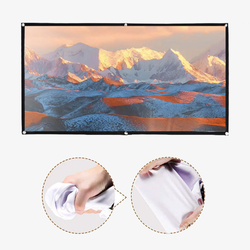 Portable Projector Screen 60/7 - Projector Screen 100 Inch ulasan dan harga