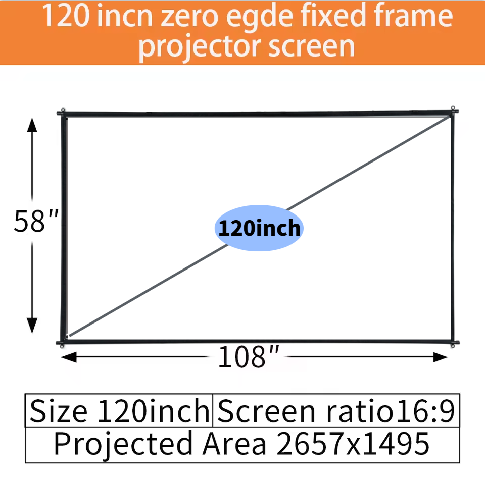 XIAOHUI 100/120 inch ALR Proje - Projector Screen 100 Inch ulasan dan harga