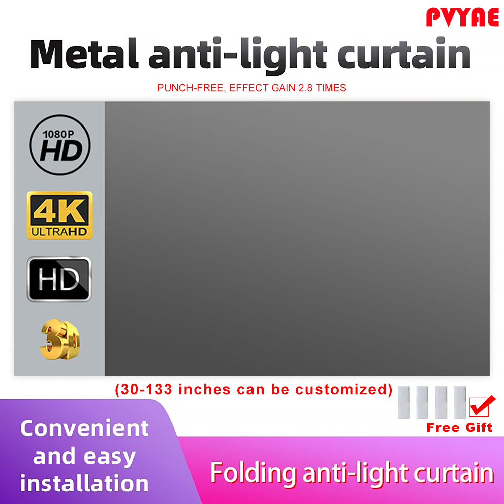 High Brightness Reflective Pro - Projector Screen 100 Inch ulasan dan harga