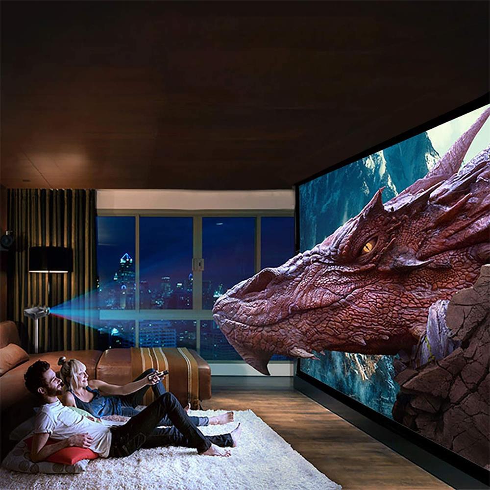 High Brightness Reflective Pro - Projector Screen 100 Inch ulasan dan harga