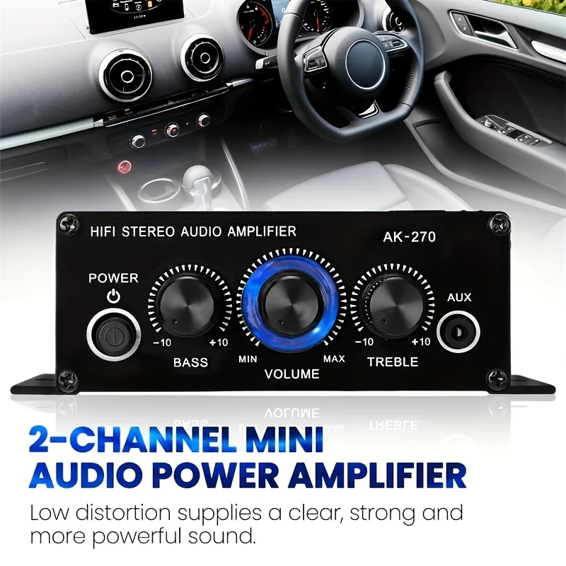 AK-270 400W Mini Power Amplifi - Home Cinema Amplifier ulasan dan harga