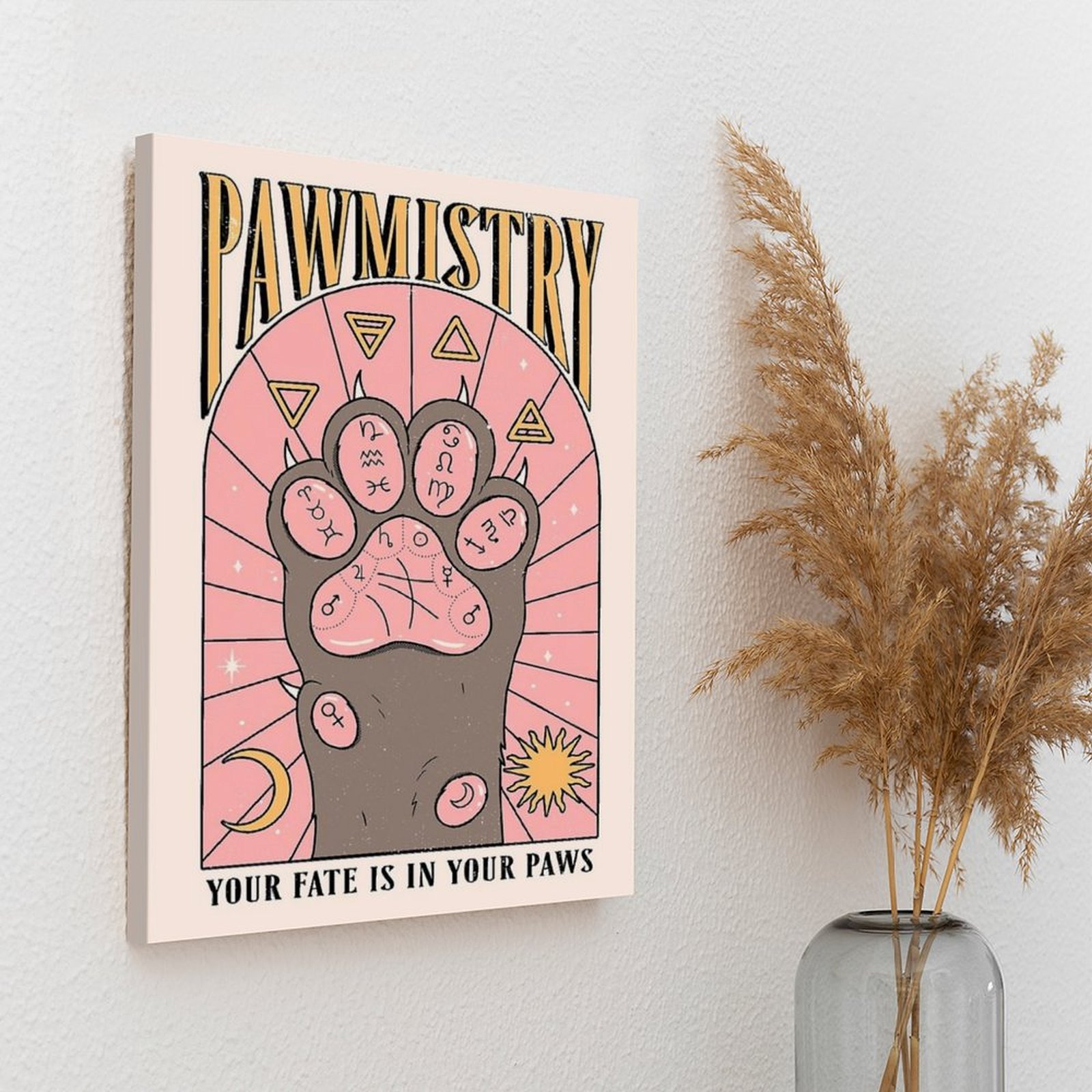 Pawmistry Canvas Painting Post - Home Cinema Usa ulasan dan harga